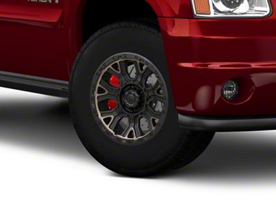 Fuel Wheels Traction Matte Black with Double Dark Tint 6-Lug Wheel; 17x9; -12mm Offset (07-14 Yukon)