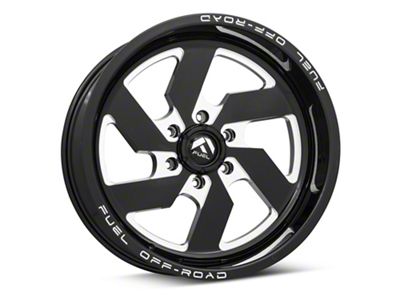 Fuel Wheels Triton Gloss Black Milled 6-Lug Wheel; 18x9; -12mm Offset (07-14 Yukon)