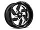 Fuel Wheels Triton Gloss Black Milled 6-Lug Wheel; 18x9; 1mm Offset (07-14 Yukon)