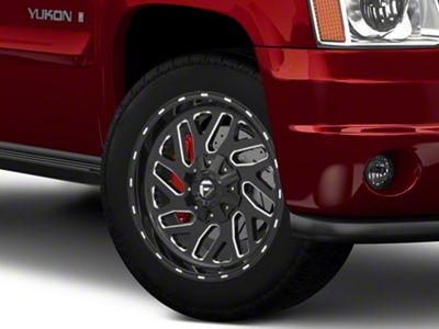 Fuel Wheels Triton Gloss Black Milled 6-Lug Wheel; 20x9; 20mm Offset (07-14 Yukon)