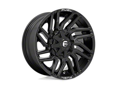 Fuel Wheels Typhoon Gloss Black 6-Lug Wheel; 22x12; -44mm Offset (07-14 Yukon)