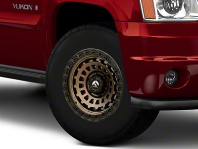 Fuel Wheels Zephyr Matte Bronze with Black Bead Ring 6-Lug Wheel; 17x9; 1mm Offset (07-14 Yukon)