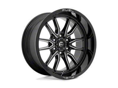 Fuel Wheels Clash Gloss Black Milled 8-Lug Wheel; 20x9; 1mm Offset (08-10 F-250 Super Duty)