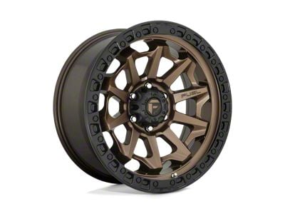 Fuel Wheels Covert Matte Bronze with Black Bead Ring 8-Lug Wheel; 17x9; 1mm Offset (08-10 F-250 Super Duty)