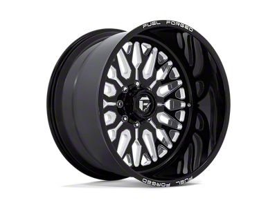 Fuel Wheels Grin Gloss Black Milled 8-Lug Wheel; 22x11; 0mm Offset (08-10 F-250 Super Duty)