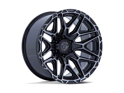 Fuel Wheels Injector Gloss Black Machined Face with Dark Tint 8-Lug Wheel; 22x9; 1mm Offset (08-10 F-250 Super Duty)