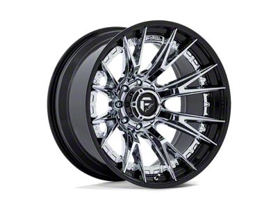 Fuel Wheels Catalyst Chrome with Gloss Black Lip 8-Lug Wheel; 20x9; 1mm Offset (08-10 F-350 Super Duty SRW)