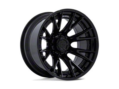 Fuel Wheels Catalyst Matte Black with Gloss Black Lip 8-Lug Wheel; 20x10; -18mm Offset (08-10 F-350 Super Duty SRW)