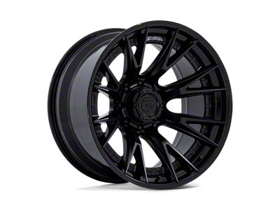 Fuel Wheels Catalyst Matte Black with Gloss Black Lip 8-Lug Wheel; 22x10; -18mm Offset (08-10 F-350 Super Duty SRW)