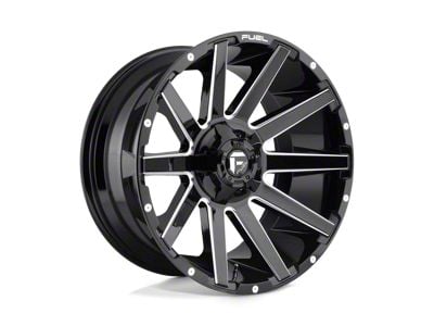 Fuel Wheels Contra Gloss Black Milled 8-Lug Wheel; 20x10; -18mm Offset (08-10 F-350 Super Duty SRW)