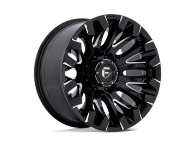 Fuel Wheels Quake Gloss Black Milled 8-Lug Wheel; 20x10; -18mm Offset (08-10 F-350 Super Duty SRW)