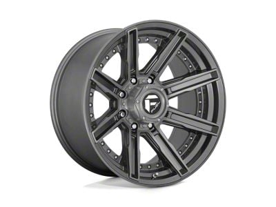 Fuel Wheels Rogue Platinum Brushed Gunmetal with Tinted Clear 8-Lug Wheel; 20x10; -18mm Offset (08-10 F-350 Super Duty SRW)