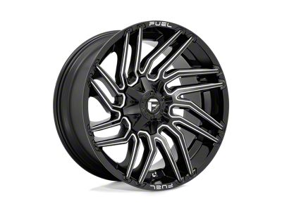 Fuel Wheels Typhoon Gloss Black Milled 8-Lug Wheel; 22x10; -18mm Offset (08-10 F-350 Super Duty SRW)