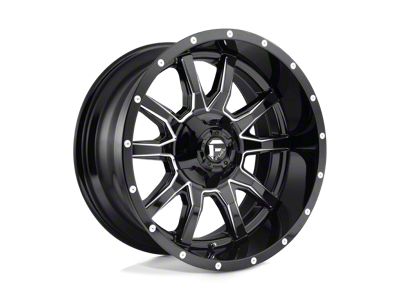 Fuel Wheels Vandal Gloss Black Milled 8-Lug Wheel; 20x9; 1mm Offset (08-10 F-350 Super Duty SRW)