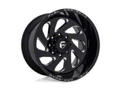 Fuel Wheels Vortex Gloss Black Milled 8-Lug Wheel; 20x10; -18mm Offset (08-10 F-350 Super Duty SRW)