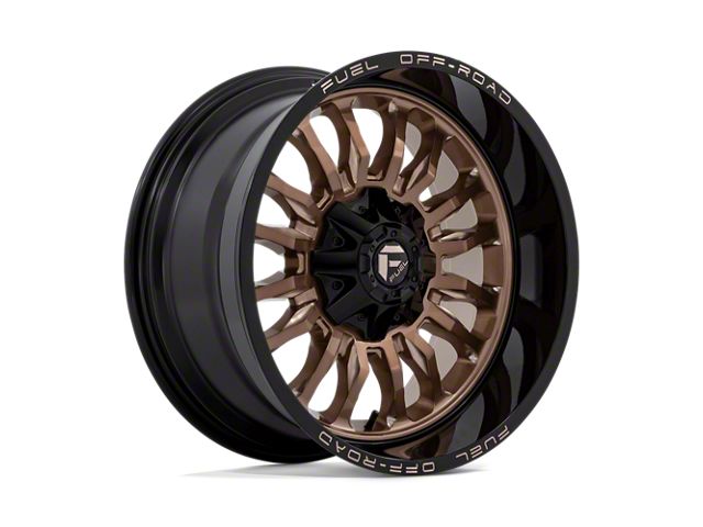 Fuel Wheels Arc Platinum Bronze with Black Lip 6-Lug Wheel; 20x10; -18mm Offset (09-14 F-150)