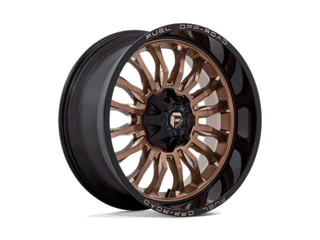 Fuel Wheels Arc Platinum Bronze with Black Lip 6-Lug Wheel; 22x10; -18mm Offset (09-14 F-150)