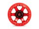 Fuel Wheels Block Beadlock Candy Red with Candy Red Ring 6-Lug Wheel; 17x9; -15mm Offset (09-14 F-150)