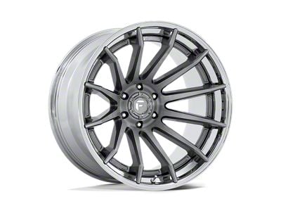 Fuel Wheels Burn Platinum with Chrome Lip 6-Lug Wheel; 20x9; 1mm Offset (09-14 F-150)