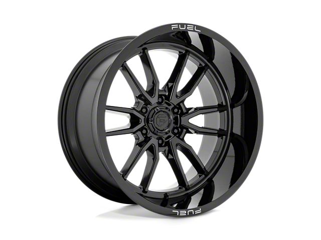 Fuel Wheels Clash Gloss Black 6-Lug Wheel; 22x12; -44mm Offset (09-14 F-150)