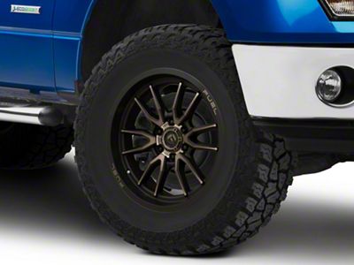 Fuel Wheels Clash Matte Black with Double Dark Tint 6-Lug Wheel; 18x9; -12mm Offset (09-14 F-150)