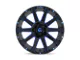 Fuel Wheels Contra Gloss Black with Blue Tinted Clear 6-Lug Wheel; 22x10; -19mm Offset (09-14 F-150)