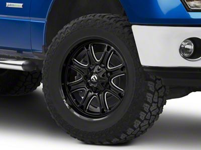 Fuel Wheels Darkstar Gloss Black Milled 6-Lug Wheel; 20x9; 1mm Offset (09-14 F-150)