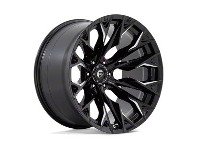 Fuel Wheels Flame Gloss Black Milled 6-Lug Wheel; 22x12; -44mm Offset (09-14 F-150)