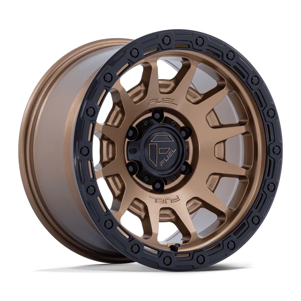 Fuel Wheels F-150 Fortress Matte Bronze with Gloss Black Lip 6-Lug ...