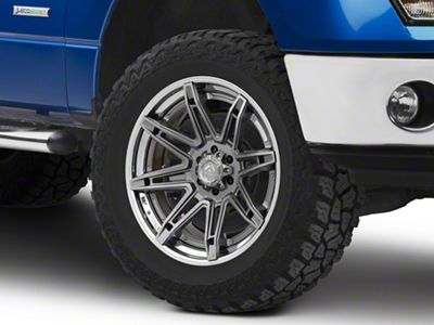Fuel Wheels Fusion Forged Brawl Platinum with Chrome Lip 6-Lug Wheel; 20x10; -18mm Offset (09-14 F-150)