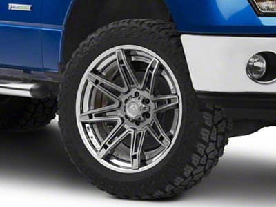 Fuel Wheels Fusion Forged Brawl Platinum with Chrome Lip 6-Lug Wheel; 22x10; -18mm Offset (09-14 F-150)