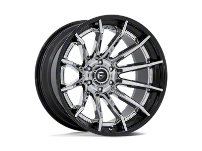 Fuel Wheels Fusion Forged Burn Chrome with Gloss Black Lip 6-Lug Wheel; 20x10; -18mm Offset (09-14 F-150)