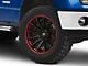 Fuel Wheels Fusion Forged Burn Matte Black with Candy Red Lip 6-Lug Wheel; 20x10; -18mm Offset (09-14 F-150)