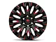 Fuel Wheels Quake Gloss Black Milled with Red Accents 6-Lug Wheel; 20x10; -18mm Offset (09-14 F-150)