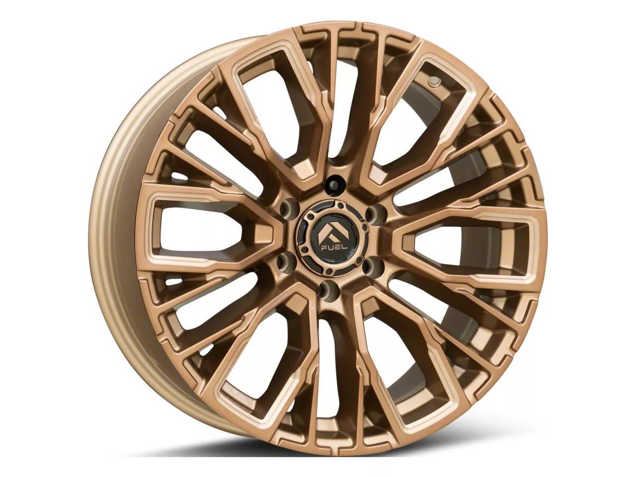 Fuel Wheels F-150 Rebar Platinum Bronze Milled 6-Lug Wheel; 22x12