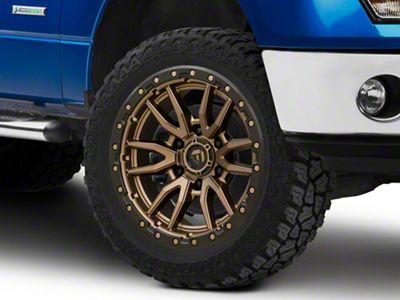 Fuel Wheels Rebel Matte Bronze with Black Bead Ring 6-Lug Wheel; 22x12; -44mm Offset (09-14 F-150)
