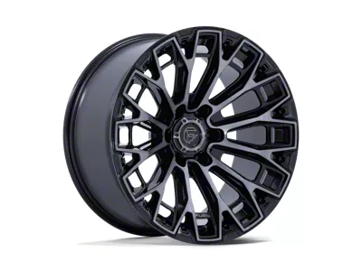 Fuel Wheels Trax Gloss Black Machined Face Dark Tinted Clear 6-Lug Wheel; 17x9; 1mm Offset (09-14 F-150)