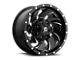 Fuel Wheels Cleaver Gloss Black Milled 5-Lug Wheel; 22x12; -44mm Offset (09-18 RAM 1500)