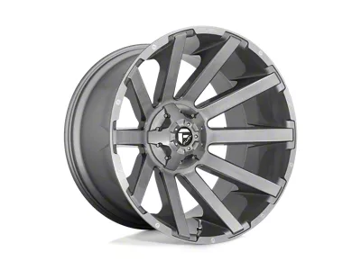 Fuel Wheels Contra Platinum Brushed Gunmetal with Tinted Clear 5-Lug Wheel; 24x14; -75mm Offset (09-18 RAM 1500)