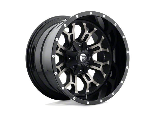 Fuel Wheels Crush Gloss Machined Double Dark Tint 5-Lug Wheel; 18x9; 20mm Offset (09-18 RAM 1500)