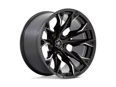 Fuel Wheels Flame Gloss Black Milled 5-Lug Wheel; 22x12; -44mm Offset (09-18 RAM 1500)