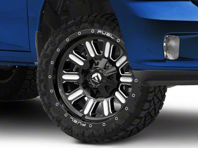 Fuel Wheels Hardline Gloss Black Milled 5-Lug Wheel; 22x12; -44mm Offset (09-18 RAM 1500)