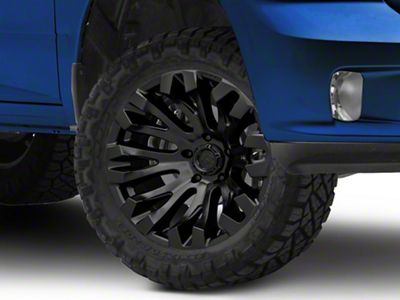 Fuel Wheels Quake Blackout 5-Lug Wheel; 20x10; -18mm Offset (09-18 RAM 1500)