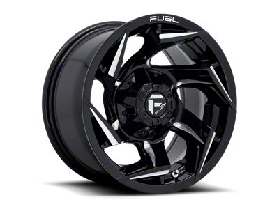 Fuel Wheels Reaction Gloss Black Milled 5-Lug Wheel; 18x9; -12mm Offset (09-18 RAM 1500)