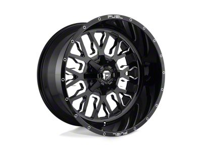 Fuel Wheels Stroke Gloss Black Milled 5-Lug Wheel; 22x12; -44mm Offset (09-18 RAM 1500)