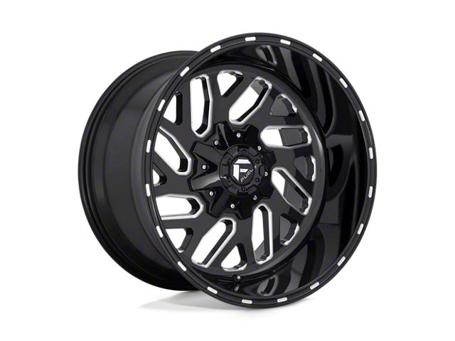 Fuel Wheels Triton Gloss Black Milled 5-Lug Wheel; 26x12; -44mm Offset (09-18 RAM 1500)