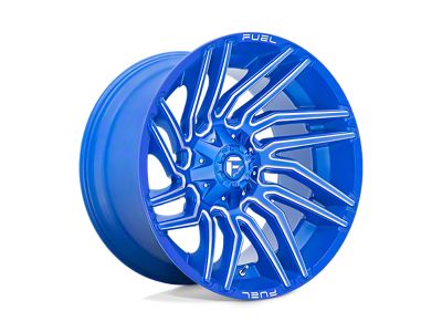 Fuel Wheels Typhoon Anodized Blue Milled 5-Lug Wheel; 22x12; -44mm Offset (09-18 RAM 1500)