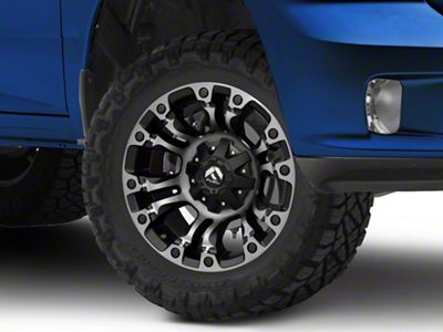 Fuel Wheels Vapor Matte Black Gray Tint 5-Lug Wheel; 18x9; 20mm Offset (09-18 RAM 1500)