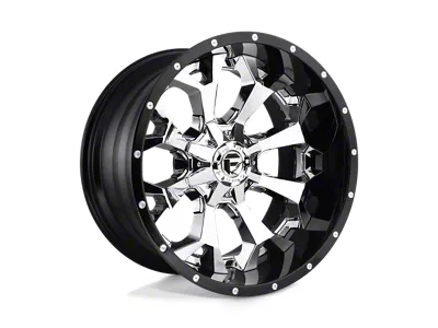 Fuel Wheels Assault Chrome with Gloss Black Lip 8-Lug Wheel; 22x10; -13mm Offset (10-18 RAM 2500)