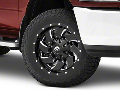 Fuel Wheels Cleaver Gloss Black Milled 8-Lug Wheel; 20x10; -18mm Offset (10-18 RAM 2500)